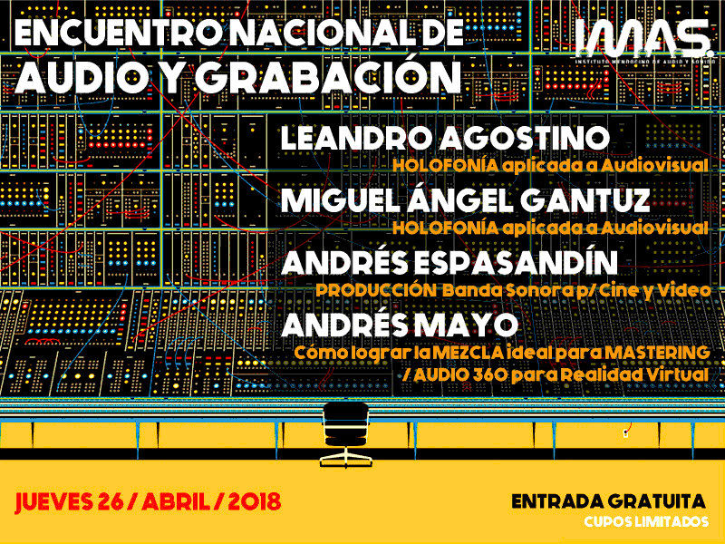 Encuentro Nacional de Audio y Grabacion 2018